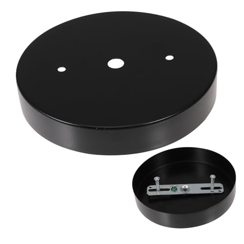 HONMEET Deckenbaldachin aus Robustem Material mit Halterung und Montageset für Pendelleuchten Stoßfest und Langlebig Geeignet für DIY Deckenlampen und Diverse Leuchtenmontage von HONMEET