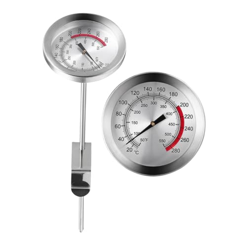 HONMEET Edelstahl Fleischthermometer mit Clip Präziser Temperaturmesser für Grill und Bbq Hitzebeständig Sicherer Direkter Kontakt mit Lebensmitteln Einsetzbar für Kochen und HONMEET Edelstahl Fleischthermometer mit Clip Präziser Temperaturmesser für Grill und Bbq Hitzebeständig Sicherer Direkter Kontakt mit Lebensmitteln Einsetzbar für Kochen und von HONMEET