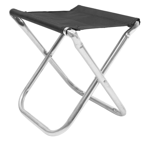 HONMEET Tragbarer Klappstuhl Aluminium 100 kg Belastbar Faltbar mit Tragetasche für Angeln und Camping von HONMEET