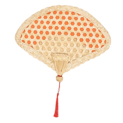 HONMEET Handfächer aus Weizenstroh Handgewebter Rustikaler Chinesischer Handventilator für Sommer Traditioneller Manueller Fächer mit Roter Umrandung für Junge Mädchen und Outdoor Einsatz HONMEET Handfächer aus Weizenstroh Handgewebter Rustikaler Chinesischer Handventilator für Sommer Traditioneller Manueller Fächer mit Roter Umrandung für Junge Mädchen und Outdoor Einsatz von HONMEET