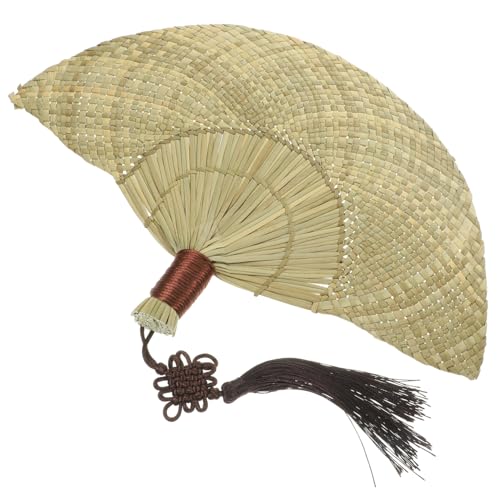 HONMEET Handgefertigter Strohfächer Sommerlicher Handgewebter Chinesischer Stil Leichter Naturfächer Vielseitig als Wanddeko und Tragbarer Handfächer für Party und Urlaub HONMEET Handgefertigter Strohfächer Sommerlicher Handgewebter Chinesischer Stil Leichter Naturfächer Vielseitig als Wanddeko und Tragbarer Handfächer für Party und Urlaub von HONMEET