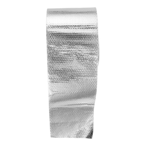 HONMEET Hitzeschutzband Aluminiumfaser Klebeband Hitzebeständig Selbstklebend für Auspuff Krümmer Hitzeschutz Industrie mit Edelstahl Kabelbindern Temperaturbeständig von HONMEET