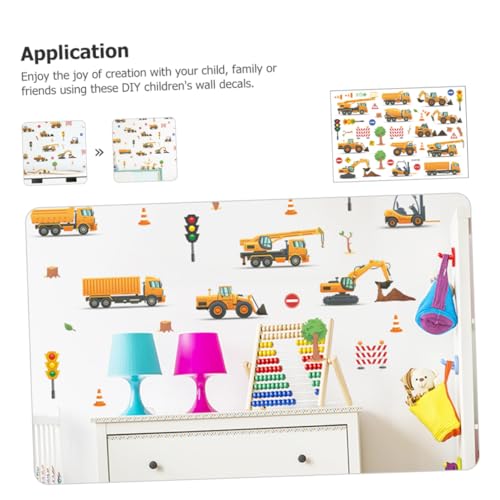 HONMEET Kinderzimmer Wandsticker PVC Verkehrsampel und Bagger Motiv Dekorative Wanddeko Ablösbar Kinderfreundlich Einfache Anwendung Fördert Fahrzeugerkennung HONMEET Kinderzimmer Wandsticker PVC Verkehrsampel und Bagger Motiv Dekorative Wanddeko Ablösbar Kinderfreundlich Einfache Anwendung Fördert Fahrzeugerkennung von HONMEET
