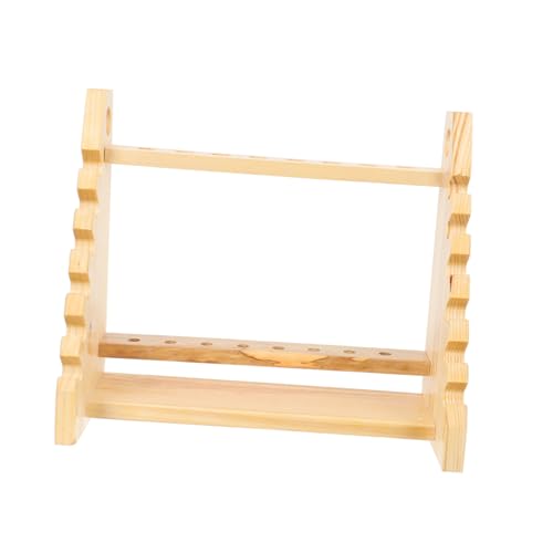 HONMEET Laborrohrhalter Reagenzglashalterung trapezförmiger Reagenzglasständer Laborregale für Sammlung werkzeug trapezförmiger Aufbewahrungsständer Reagenzglashalter aus Holz hölzern HONMEET Laborrohrhalter Reagenzglashalterung trapezförmiger Reagenzglasständer Laborregale für Sammlung werkzeug trapezförmiger Aufbewahrungsständer Reagenzglashalter aus Holz hölzern von HONMEET