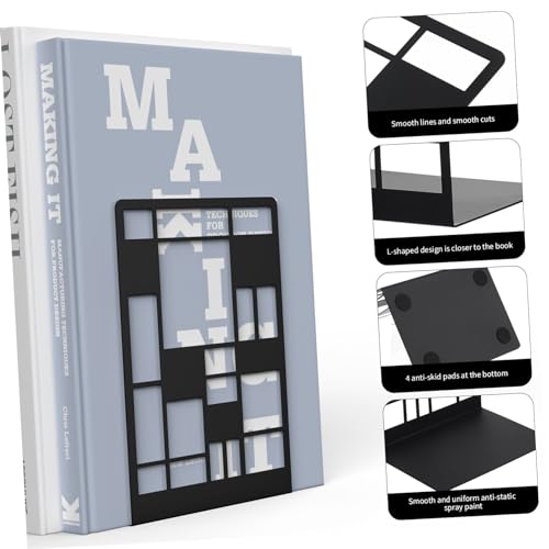 HONMEET Nonslip Schwarze Metall Buchstützen mit Großem Stauraum und Verstellbarem Robuste Buchhalter für Schwere Bücher Praktische Ordnungshelfer für Büro und Zuhause HONMEET Nonslip Schwarze Metall Buchstützen mit Großem Stauraum und Verstellbarem Robuste Buchhalter für Schwere Bücher Praktische Ordnungshelfer für Büro und Zuhause von HONMEET