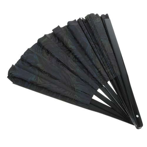 HONMEET Reflektierender Handfächer aus Holz und Stoff Chinesischer Stil Leicht und Tragbar für Party Tanz Bühnenauftritte und Sommerreisen Praktisches Design für Damen von HONMEET