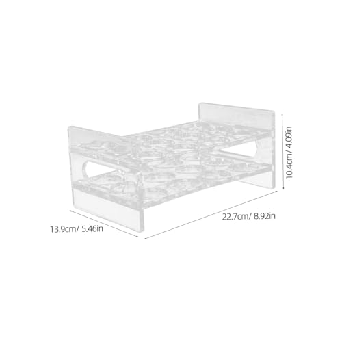 HONMEET Runder Schnapsglashalter Reihig Fach Transparent Praktischer Bar Organizer für Party Getränkedisplay Wiederverwendbar Leicht zu Reinigen von HONMEET