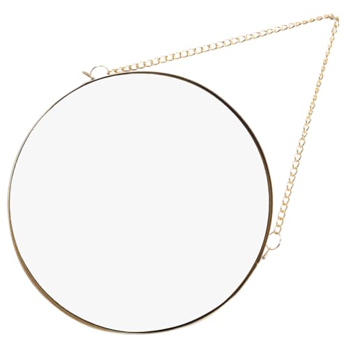 HONMEET Runder Wandspiegel mit Goldenem Metallrahmen Kleine Hochwertiges Glas Bruchsicher Nordischer Stil Dekorativ für Badezimmer Schlafzimmer Flur Eleganter Hängespiegel für Zuhause von HONMEET