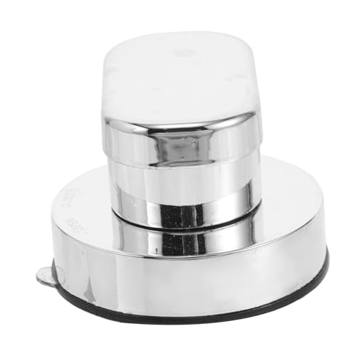 HONMEET Sauggriff Türgriff für Glas dusch Badezimmertüren Selbstklebender Starker Griff Ergonomischer Griff Vielseitig Einsetzbar für Schrank Schubladentüren Silberfarben von HONMEET