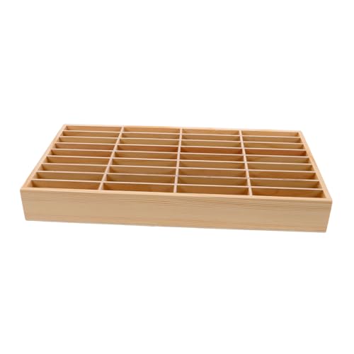 HONMEET Solider Holz Handyhalter mit Fächern Multifunktionaler Desktop Organizer für Mobiltelefone Mobiles Aufbewahrungsbox für Büro Klassenzimmer und Arbeitsplatz von HONMEET