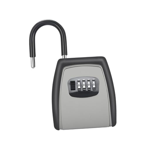 HONMEET Stelliger Schlüsselbox Wandmontage Wetterfeste Schlüsselbox mit Zahlenschloss Rostbeständig Großer Innenraum für Außen und Büro Sichere Aufbewahrung von Hausschlüsseln und HONMEET Stelliger Schlüsselbox Wandmontage Wetterfeste Schlüsselbox mit Zahlenschloss Rostbeständig Großer Innenraum für Außen und Büro Sichere Aufbewahrung von Hausschlüsseln und von HONMEET