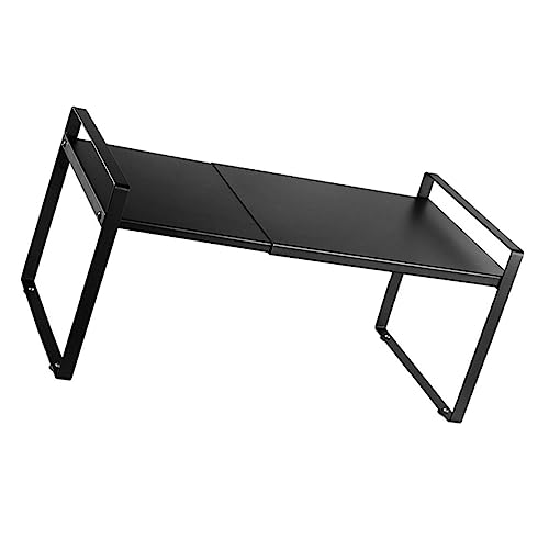 HONMEET Teleskop Küchenregal aus Metall Ausziehbares Multifunktionales Küchen Organizer Regal für Arbeitsplatte und Schränke Robust Leicht zu Reinigen Schwarz für Gewürze und HONMEET Teleskop Küchenregal aus Metall Ausziehbares Multifunktionales Küchen Organizer Regal für Arbeitsplatte und Schränke Robust Leicht zu Reinigen Schwarz für Gewürze und von HONMEET