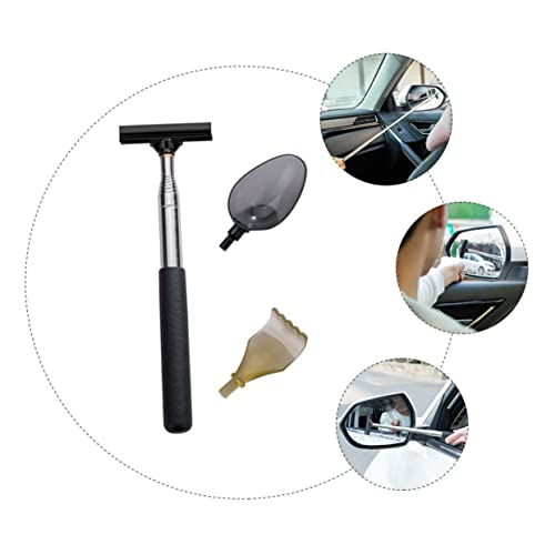 HONMEET Teleskopischer Auto windschutzscheibenreiniger mit Weichem Gummiwischer Multifunktionales Fensterreinigungswerkzeug für Klare Sicht Kompakt und Tragbar Geeignet für Spiegel und von HONMEET