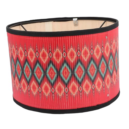 HONMEET Vintage Lampenschirm mit Retro Muster Dekorative Deckenlampe Handgefertigter Lampenschirm für Pendelleuchte Natürlicher Lampenüberzug für Wohnzimmer und Schlafzimmer von HONMEET