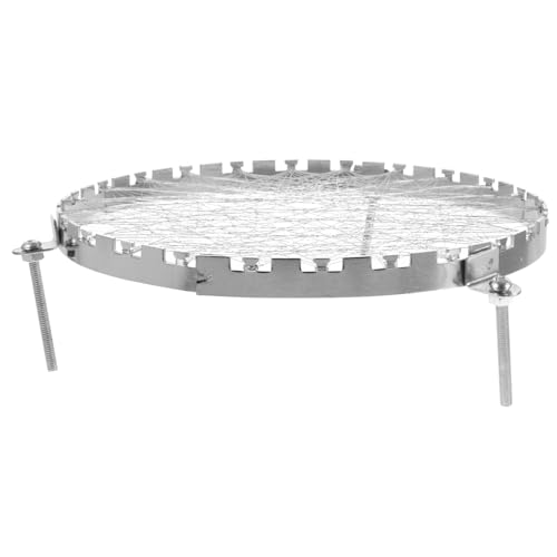 HONMEET Wok Ring Für Gasherd Netz Gasherd Wok Ring Wärmeverteiler Drahtnetz Gasbrenner Gaskocherzubehör Brennerabdeckung Camping Silber von HONMEET