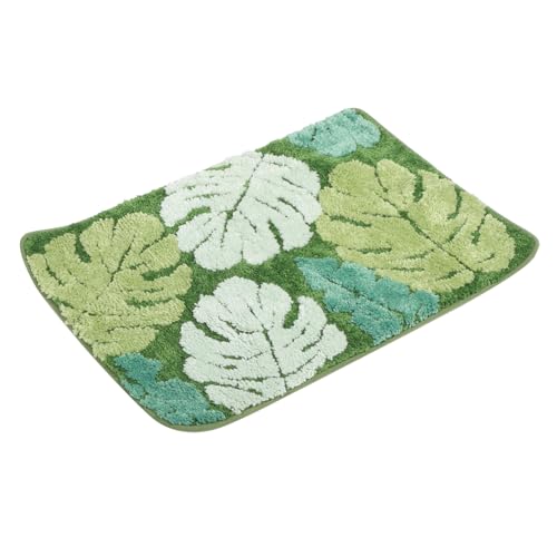 HONMEET rutschfeste Badezimmermatte aus Saugfähigem Polyester mit Rutsch Boden Wasserabsorbierend und Formstabil Dekorative Badvorleger für Sicheren Bad und Duschbereich von HONMEET