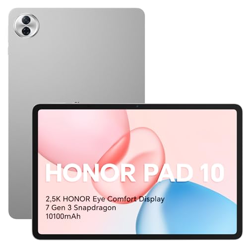 HONOR Pad 10 12,1‘’ 256GB/8GB RAM Wi-Fi Tablette, 10100mAh 12,1 Zoll 120HZ 2.5K Eye Comfort Display Tablet, 4nm Snapdragon 7 Gen 3 mit 6 Lautsprecher, KI-Effizienz, Android 15+Bluetooth,Gray HONOR Pad 10 12,1‘’ 256GB/8GB RAM Wi-Fi Tablette, 10100mAh 12,1 Zoll 120HZ 2.5K Eye Comfort Display Tablet, 4nm Snapdragon 7 Gen 3 mit 6 Lautsprecher, KI-Effizienz, Android 15+Bluetooth,Gray von HONOR