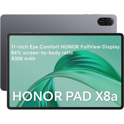 HONOR Pad X8a Wi-Fi Version 128GBROM/4G RAM, 8300mAh, Tablet 11-inch Android 14+Bluetooth, Tablet mit 4 Lautsprecher, 90Hz Eye Protection Display, Space Gray HONOR Pad X8a Wi-Fi Version 128GBROM/4G RAM, 8300mAh, Tablet 11-inch Android 14+Bluetooth, Tablet mit 4 Lautsprecher, 90Hz Eye Protection Display, Space Gray von HONOR
