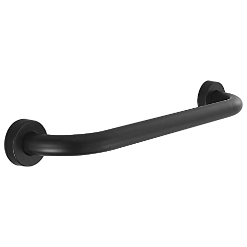HONPHIER Haltegriff für Dusche Rostfrei Haltegriff Badewannengriff Wandgriff Duschgriff Handgriff Rutschfest Haltegriffe für Senioren, Schwarz (40CM) von HONPHIER