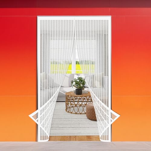 Fliegengitter Balkontür 110 x 242 cm Kinderleichte Klebemontage Türvorhang Fliegenschutz Schiebetür für Balkontür Wohnzimmer Terrassentür, Weiß Fliegengitter Balkontür 110 x 242 cm Kinderleichte Klebemontage Türvorhang Fliegenschutz Schiebetür für Balkontür Wohnzimmer Terrassentür, Weiß von HONQGAO