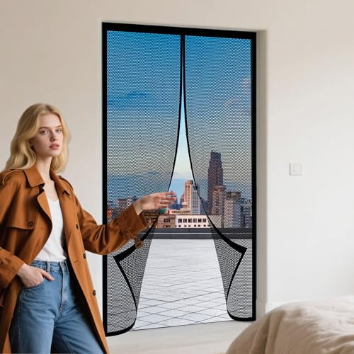 Magnet Fliegengitter Balkontür 270 x 242 cm Kinderleichte Klebemontage Magnet Insektenschutz Tür für Balkontür, Kellertür Und Terrassentür, Schwarz Magnet Fliegengitter Balkontür 270 x 242 cm Kinderleichte Klebemontage Magnet Insektenschutz Tür für Balkontür, Kellertür Und Terrassentür, Schwarz von HONQGAO