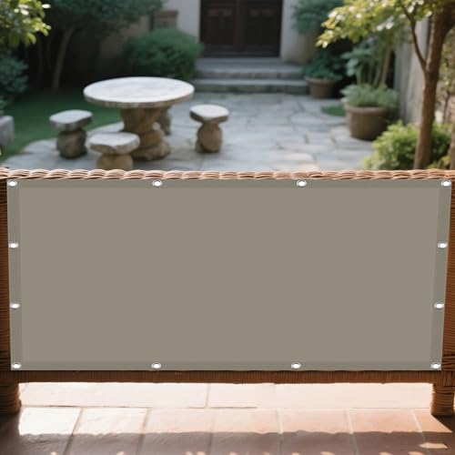 Sonnensegel mit Ösen Nach Maß 160 x 260 cm Rechteckig Wasserdicht Sonnenschutz Windschutz Schattiernetz Vielen Größen mit Spannseilen für Balkon Garten, Khaki Sonnensegel mit Ösen Nach Maß 160 x 260 cm Rechteckig Wasserdicht Sonnenschutz Windschutz Schattiernetz Vielen Größen mit Spannseilen für Balkon Garten, Khaki von HONQGAO