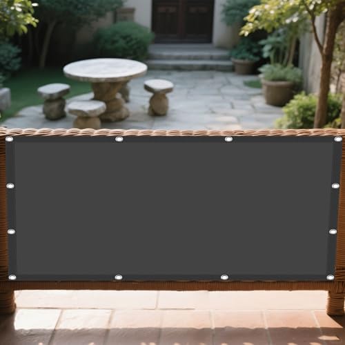 Sonnensegel mit Ösen Nach Maß 256 x 380 cm Rechteckig Wasserdicht Sonnenschutz Windschutz Schattiernetz Vielen Größen mit Spannseilen für Balkon Garten, Dunkelgrau Sonnensegel mit Ösen Nach Maß 256 x 380 cm Rechteckig Wasserdicht Sonnenschutz Windschutz Schattiernetz Vielen Größen mit Spannseilen für Balkon Garten, Dunkelgrau von HONQGAO