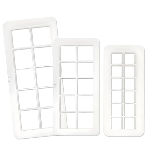 Ausstechformen Quadratische Keksausstecher Cookie Cutter Kunststoff Ausstecher Ausstechformen Geometrische Formen für Fondant von HONQX
