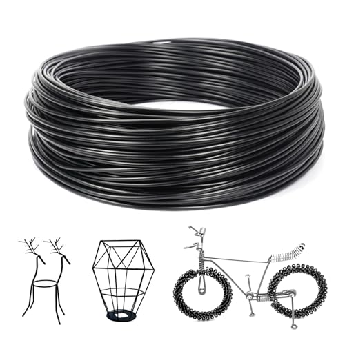 Basteldraht Aludraht 2mm Draht zum Basteln Aluminiumdraht Basteldraht Schwarz Modellierdraht Aluminium Draht Basteln 15m Basteldraht Aludraht 2mm Draht zum Basteln Aluminiumdraht Basteldraht Schwarz Modellierdraht Aluminium Draht Basteln 15m von HONQX