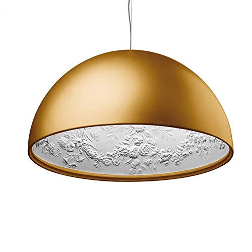 Modern Hängeleuchte Rund Gold Resin Shade Pendelleuchte Sky-Garden Sculpture Creative Design Höhenverstellbar Pendellampe für Wohnzimmer Esszimmer Esstisch Galerie Hängelampe,Φ40cm,E27 von HONY-LIGHT