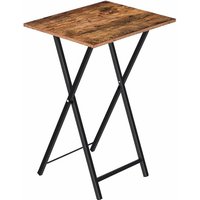 Hoobro - Beistelltisch, Klappbar Tablett Tisch, Sofatisch, tv Tray im Industriestil, einfach montierbar EBF15BZ01 von HOOBRO