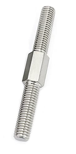 M16 Links- und Rechtsgewinde Doppelende Gewindestange Positive und negative Gewindestange Stehbolzen Schraube Edelstahl 304 (Color : M16x100mm-1pcs) von HOOCI