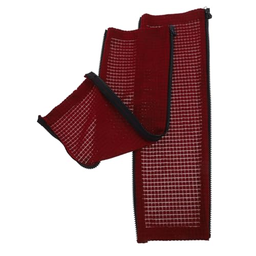 HOODANCOS 1 Paar Bürostuhl Mit Handschuhen Abdeckung Armlehre Pads Armlos Sessel Liege Beschützer Schützend Gepolstert Modern Zurück Stuhlarmschutz Bezug Für Armlehnen Rot Polyester von HOODANCOS