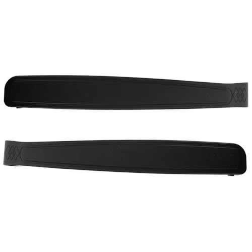 HOODANCOS 1 Paar Liegestuhl Armlehnen Liegestuhl Klappstuhl Strandstuhl Campingstuhl Zubehör Stuhlbedarf Armstützen Austauschbare Armlehne Armlehnenpolster Kunststoff Schwarz von HOODANCOS