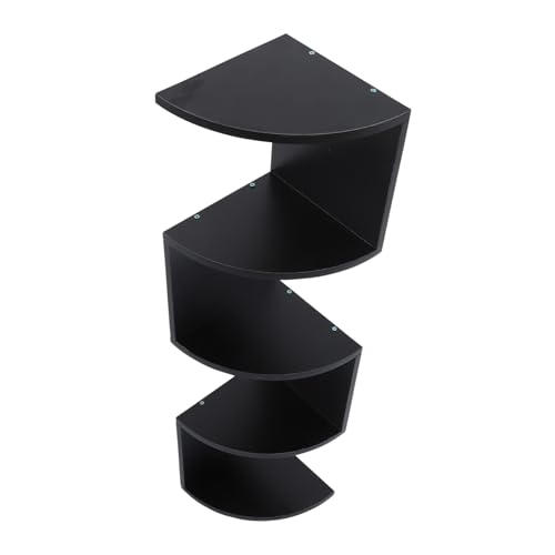 HOODANCOS 1 Satz Creative Wooden Wall Mounted Storage Rack Multifunktionales Regal für Bücher und Dekoration Platzsparendes Design für Schwarz HOODANCOS 1 Satz Creative Wooden Wall Mounted Storage Rack Multifunktionales Regal für Bücher und Dekoration Platzsparendes Design für Schwarz von HOODANCOS