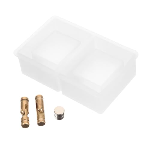 HOODANCOS 1 Satz DIY Silikonform für Rechteckige Ringbox Epoxidharz Gießform für Handgefertigte Projekte Langlebig und Leicht zu Reinigen mit Einzigartigen Deckelvarianten von HOODANCOS