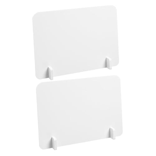 HOODANCOS 1 Satz Desktop-isolationsplatine Klassenzimmerteiler Für Schreibtisch Privatsphäre Am Schreibtisch Testen Testteiler Organisation Wirklich Student Kind Heimschule Büro Weiß PVC von HOODANCOS