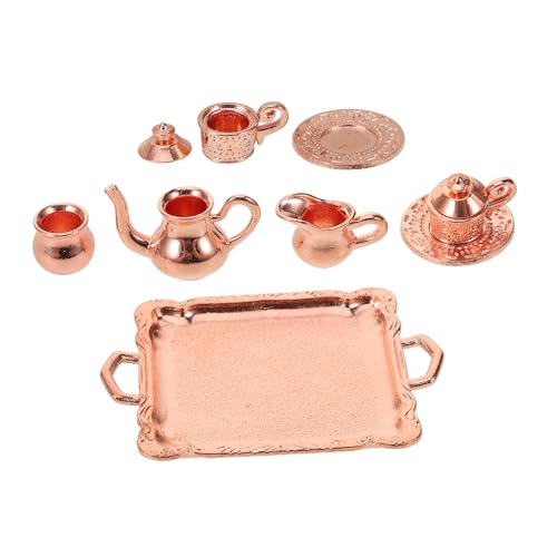 HOODANCOS 1 Satz Mini-Teeservice-Modell winzig Puppe Bausatz kompaktes Teegeschirrmodell Desktop-Miniatur-Teegeschirr Teegeschirr-Modell Legierung Rose HOODANCOS 1 Satz Mini-Teeservice-Modell winzig Puppe Bausatz kompaktes Teegeschirrmodell Desktop-Miniatur-Teegeschirr Teegeschirr-Modell Legierung Rose von HOODANCOS