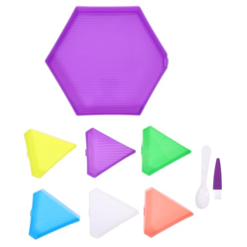 HOODANCOS 1satz Multifunktionales Diamant-sortier-tablett Mit Sechseckigem Design Für -Kunst Perlenorganisation Und Aufbewahrung Von Diamantbildern Für Nailart Und Stickerei von HOODANCOS
