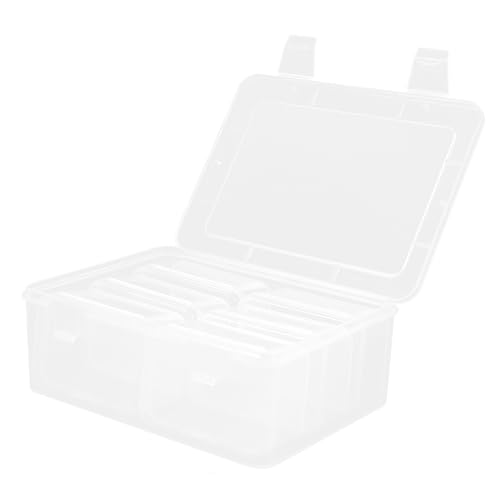 HOODANCOS 1 Satz Teiliges Transparenter Aufbewahrungsboxen für Schmuck Perlen und Kleinteile Multifunktionale Sortierboxen für Garage Büro und Zuhause von HOODANCOS