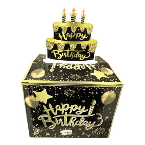 HOODANCOS 1 Set Box Pull Out Spardose Geburtstage Boxen Topper Pullout Geburtstag Cashbox Papier von HOODANCOS