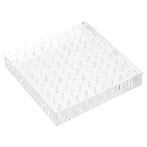 HOODANCOS 1 Stück Acrylbasis Regal Kuppelanzeige Figurenhalter Vitrine Staffelei Stehen Cupcake -Stand Stecker Actionfigurenständer Planke Figurenanzeigetafel Figur Stützbrett Figurenbasis von HOODANCOS