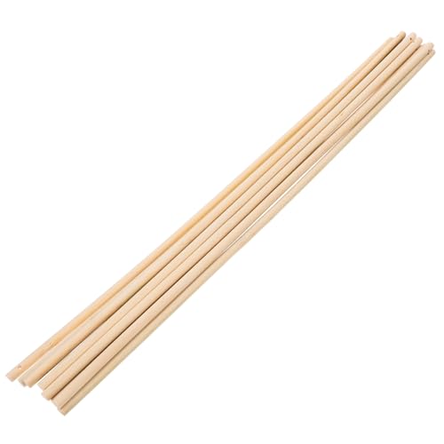 HOODANCOS 10 Stück Gestickter Fächergriff Hochzeitsprogramme Zubehör Fächerstäbe DIY Fächergriffe DIY Handventilator Zubehör Handventilator Halter DIY-Stick Lüftergriffe Lüfter klebt Bambus von HOODANCOS