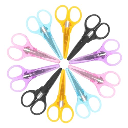 HOODANCOS 10 Stück Schere Runde Kopf Büro Schere Allzweck Schreibtisch Scrapbooking-schere Multifunktions-papierschere Tragbare Papierschere Kunstschere Sichere Schere P.s HOODANCOS 10 Stück Schere Runde Kopf Büro Schere Allzweck Schreibtisch Scrapbooking-schere Multifunktions-papierschere Tragbare Papierschere Kunstschere Sichere Schere P.s von HOODANCOS
