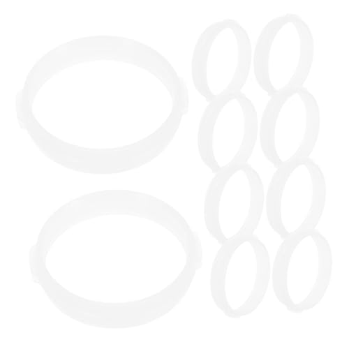 HOODANCOS 10 Stück Teiliges Hamstertunnel Ring Transparente Kunststoff verbindungsringe für DIY Hamsterkäfig Robust Wiederverwendbar Flexibel Kombinierbar für Individuelle von HOODANCOS