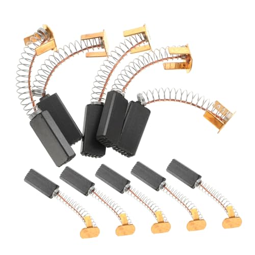 HOODANCOS 10 Stück Teiliges Motorkohlen Kohlebürsten Ersatzbürsten für Elektrowerkzeuge Elektromotoren Hohe Verschleißfestigkeit für Kontinuierliche Dichtmaschinen Medizinische Zentrifugen von HOODANCOS