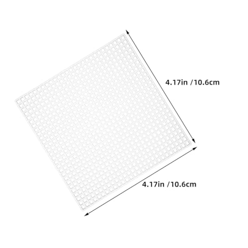 HOODANCOS 10 Stück Teiliges Quadratischer Kunststoffgitter für Kreuzstich und Häkeln Wiederverwendbare Langlebige Bastel-leinwand mit Klar Markiertem Gitter für Präzises Sticken und von HOODANCOS