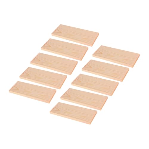 HOODANCOS 10 Stück Teiliges Rechteckige Kiefernholzplatten Naturbelassenes Bastelholz für DIY Projekte Modellbau Schulprojekte Vielseitige Holzplatten für Kunst und Dekoration HOODANCOS 10 Stück Teiliges Rechteckige Kiefernholzplatten Naturbelassenes Bastelholz für DIY Projekte Modellbau Schulprojekte Vielseitige Holzplatten für Kunst und Dekoration von HOODANCOS