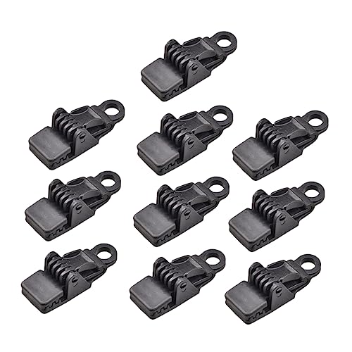 HOODANCOS 10 Stück Zeltclips wasserdichte Planenclips für Camping Outdoor und Garten Starke Haltekraft für Zelte Planen Pavillons und Bootsabdeckungen von HOODANCOS
