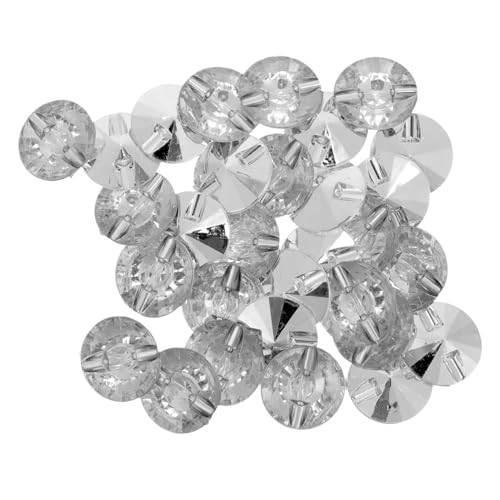 HOODANCOS 100Stücke Kristallknöpfe Acryl für DIY Möbelverzierung Strassbesetzte Polsterknöpfe für Sofa Bett und Projekte Glitzernde Möbelkristallknöpfe von HOODANCOS
